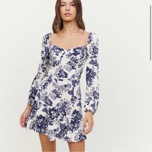 Reformation Mochi Long Sleeve Dress in Madame